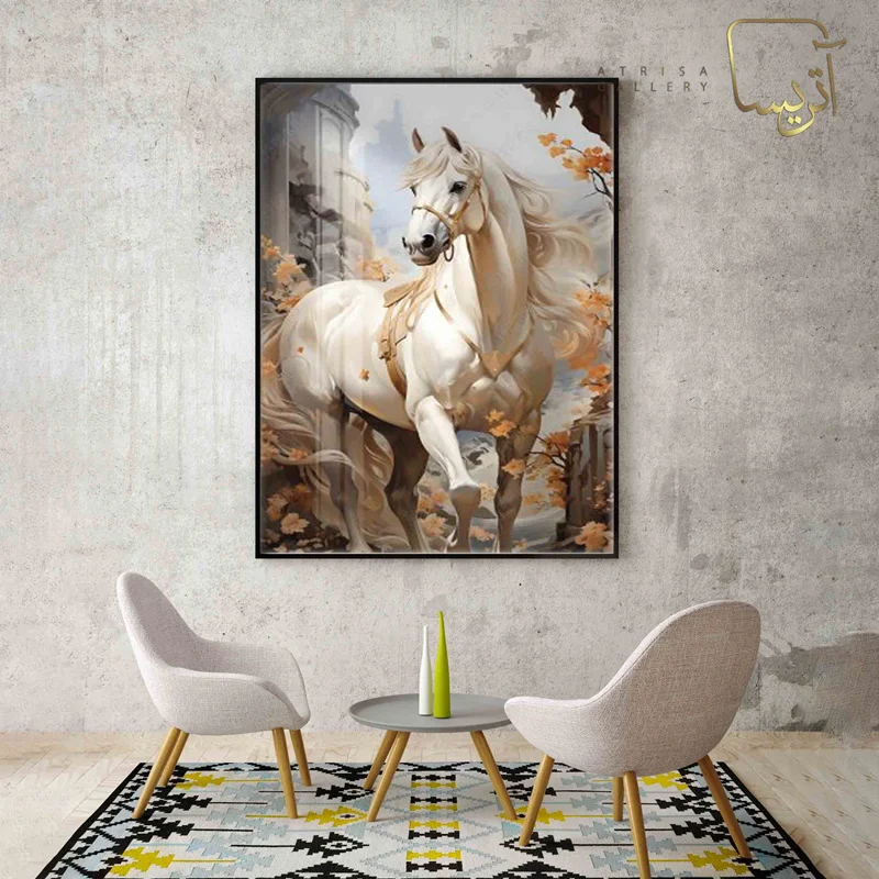 تابلو طرح اسب مدرن
