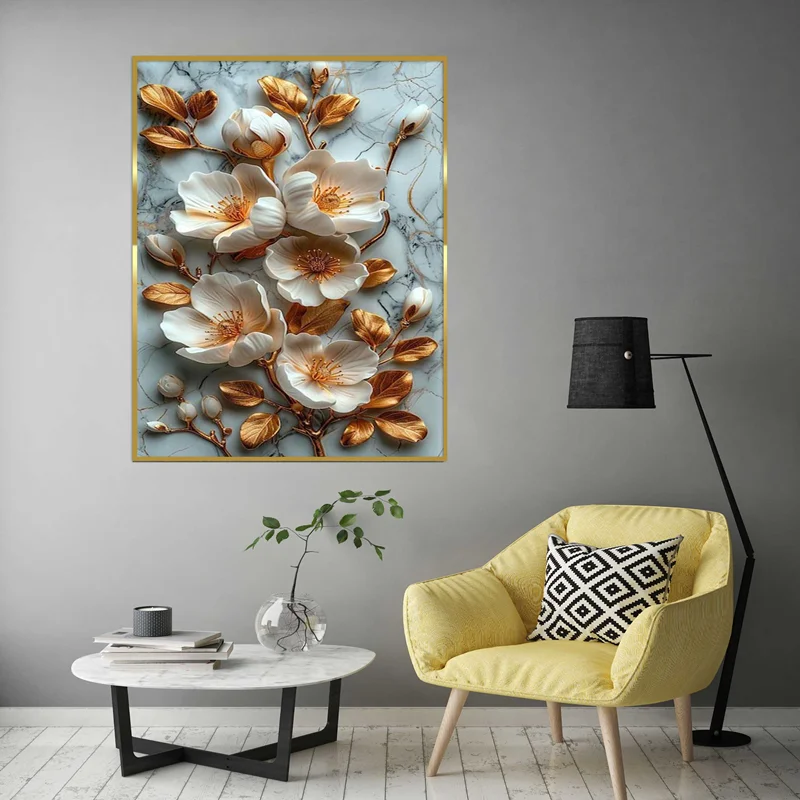 تابلو طرح گل مدرن