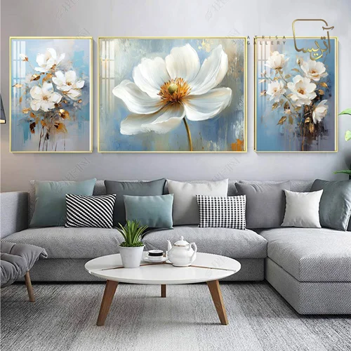 تابلو طرح گل مدرن