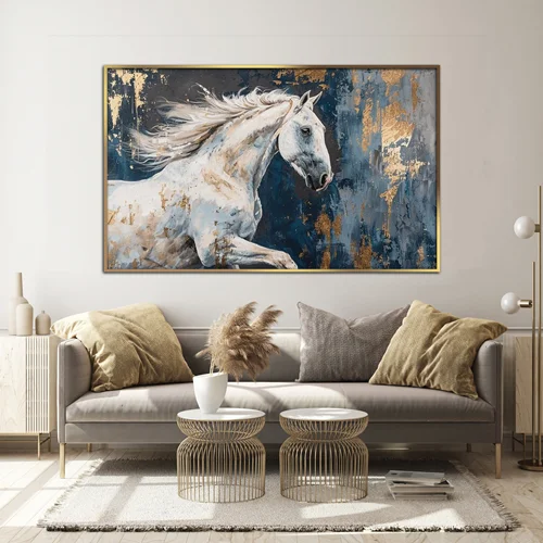 تابلو دکوراتیو طرح اسب مدرن