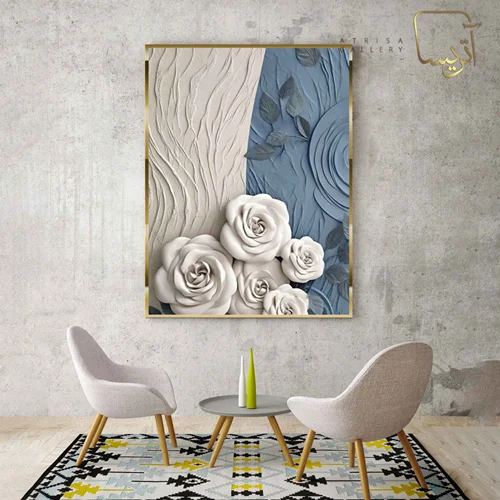 تابلو طرح گل مدرن