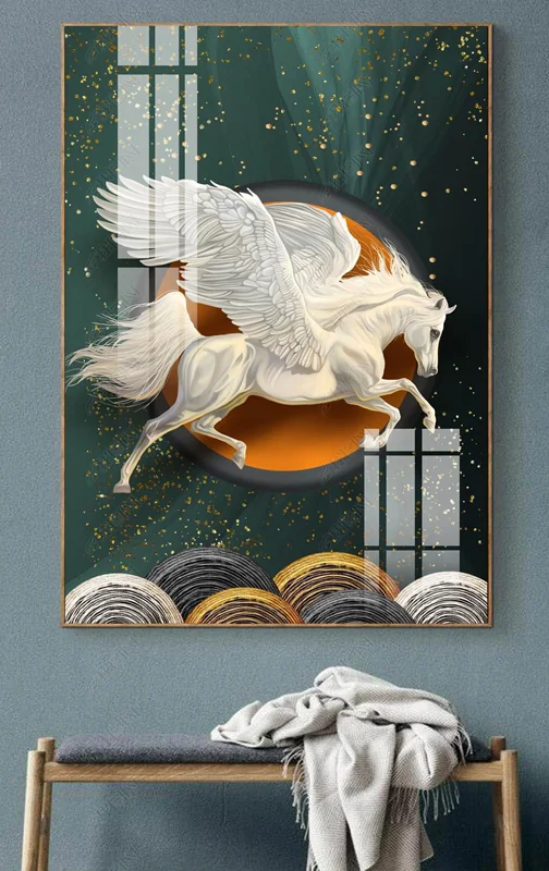 تابلو طرح اسب مدرن