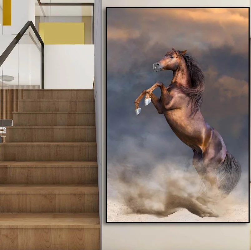 تابلو طرح اسب مدرن