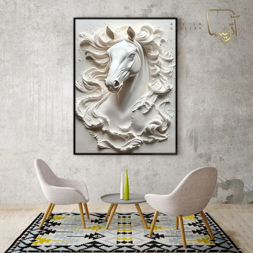 تابلو طرح اسب مدرن