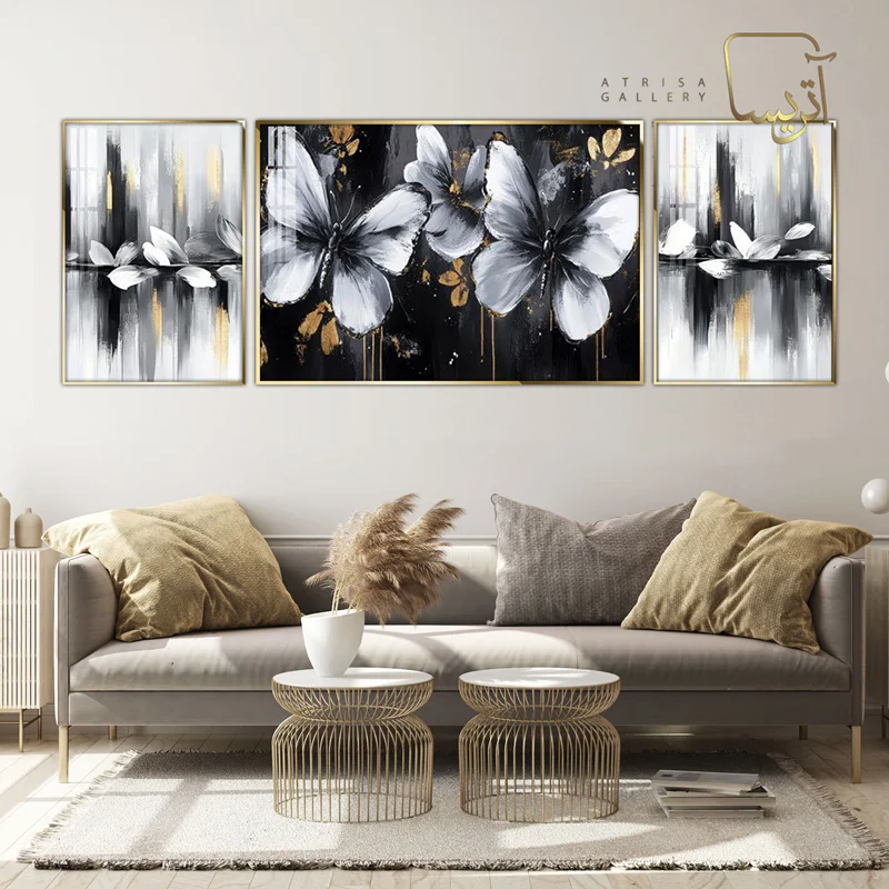 تابلو طرح پروانه مدرن