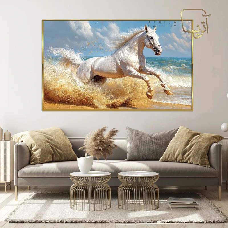تابلو طرح اسب مدرن