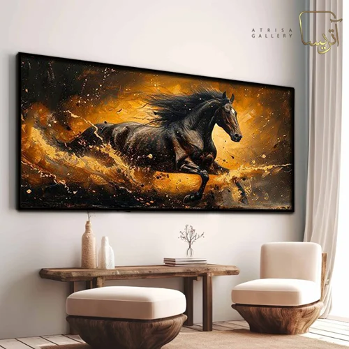 تابلو دکوراتیو طرح اسب