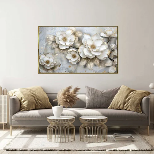 تابلو طرح گل مدرن