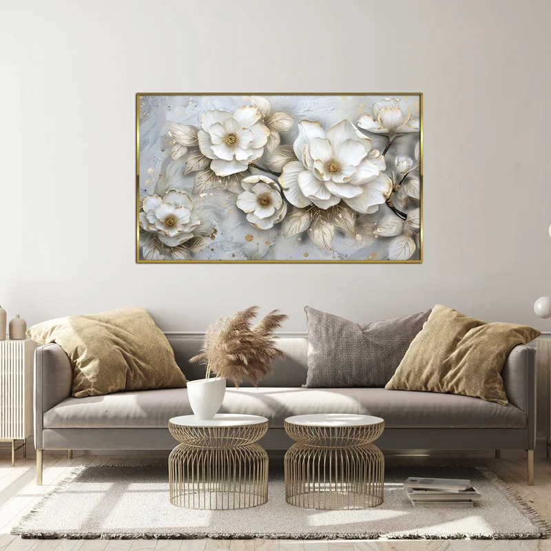 تابلو طرح گل مدرن