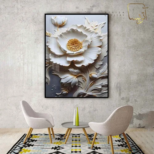 تابلو طرح گل مدرن