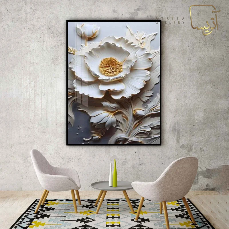 تابلو طرح گل مدرن