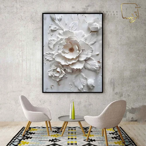 تابلو طرح گل مدرن