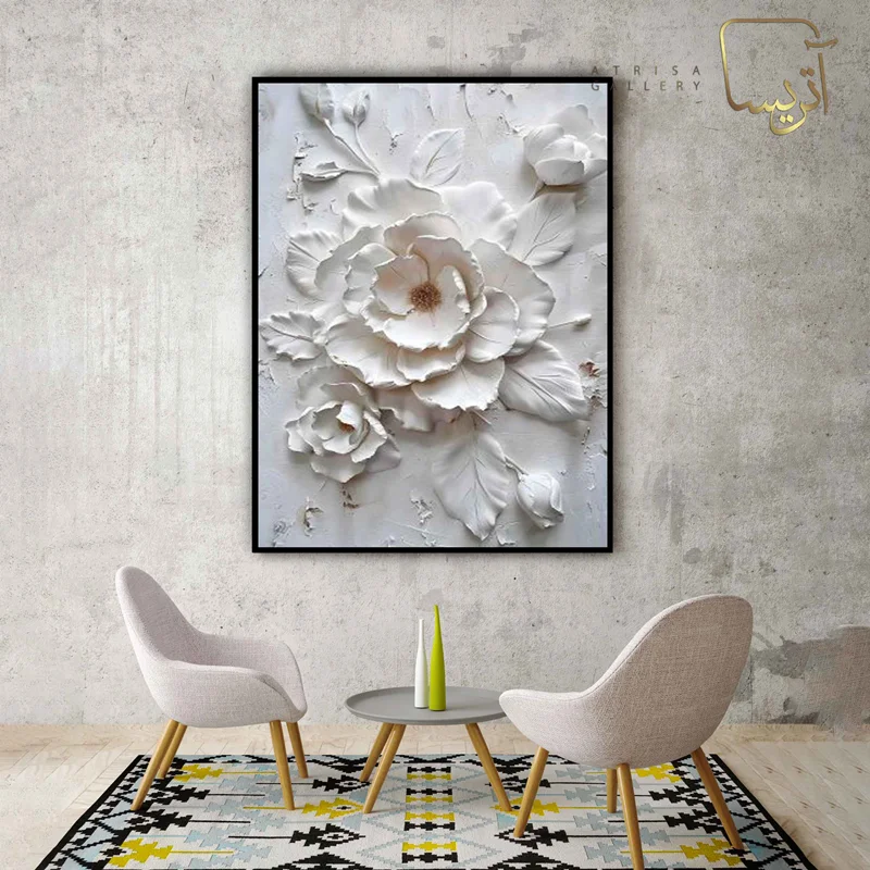 تابلو طرح گل مدرن