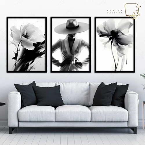 تابلو دکوراتیو مدرن مجموعه سه عددی