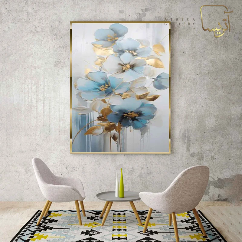 تابلو طرح گل مدرن