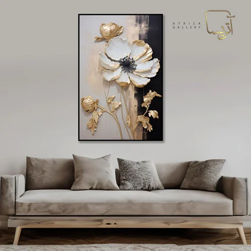 تابلو طرح گل مدرن