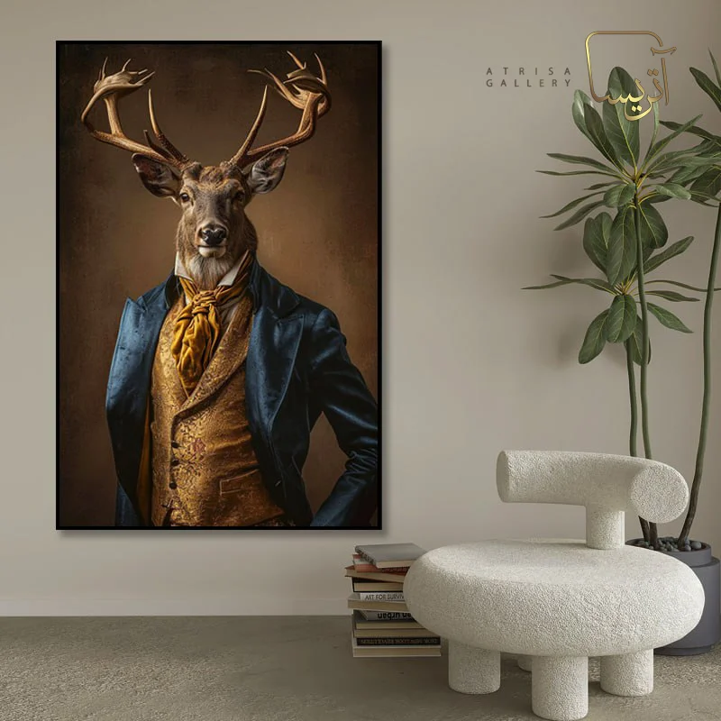 تابلو طرح گوزن مدرن