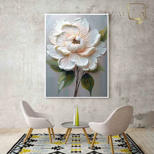 تابلو طرح گل مدرن