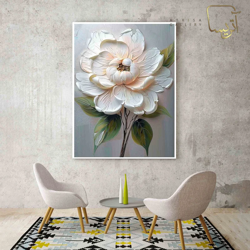 تابلو طرح گل مدرن