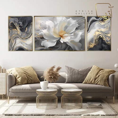 تابلو طرح گل مدرن