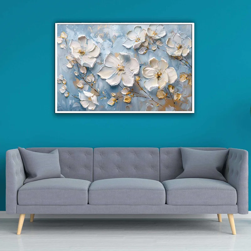 تابلو طرح گل مدرن