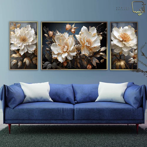 تابلو دکوراتیو طرح گل مدرن