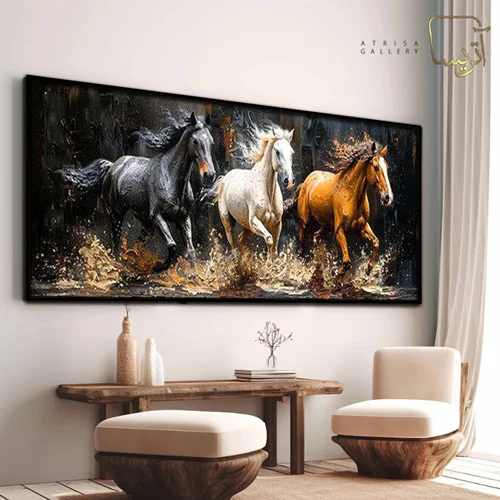 تابلو دکوراتیو طرح اسب