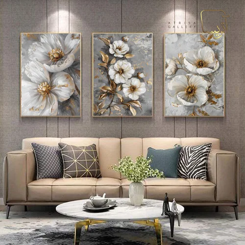 تابلو طرح گل مدرن