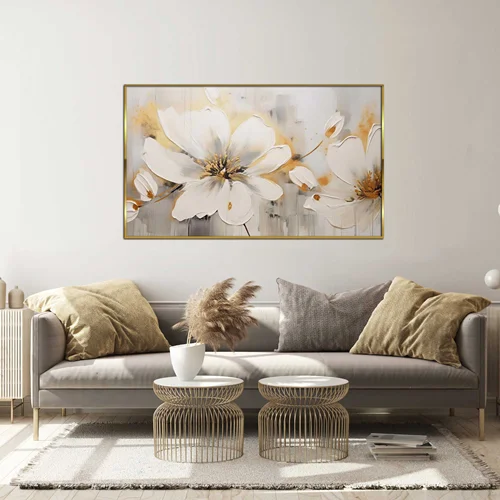 تابلو طرح گل مدرن