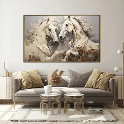 تابلو دکوراتیو طرح اسب مدرن