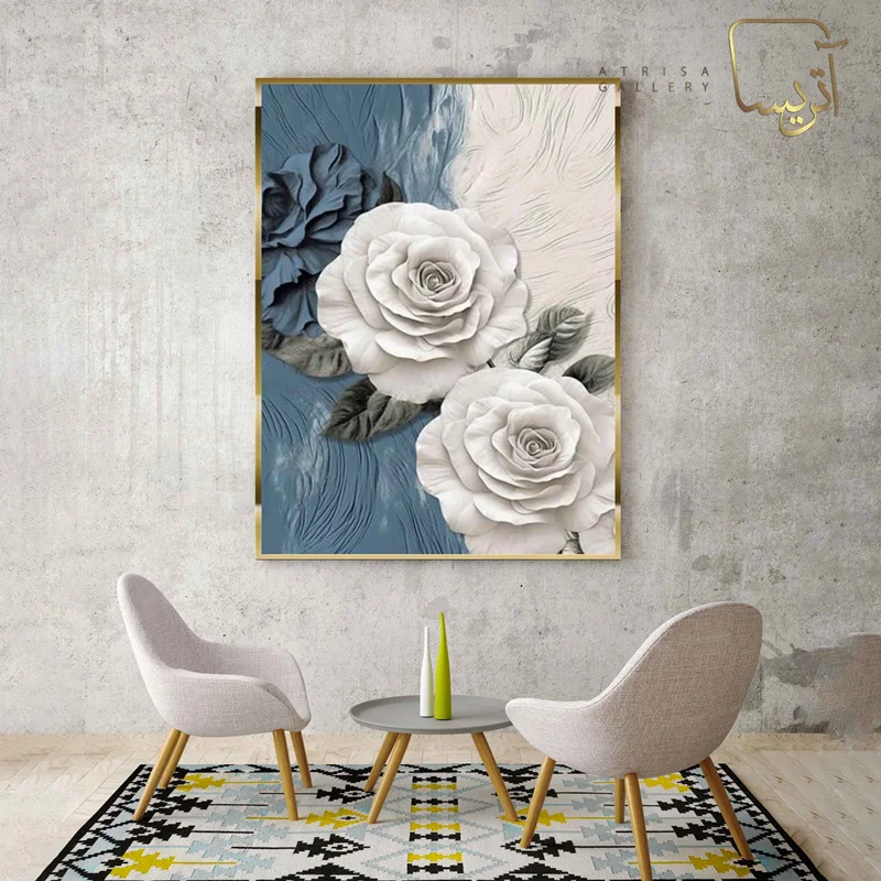 تابلو طرح گل مدرن