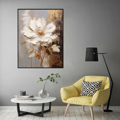 تابلو طرح گل مدرن