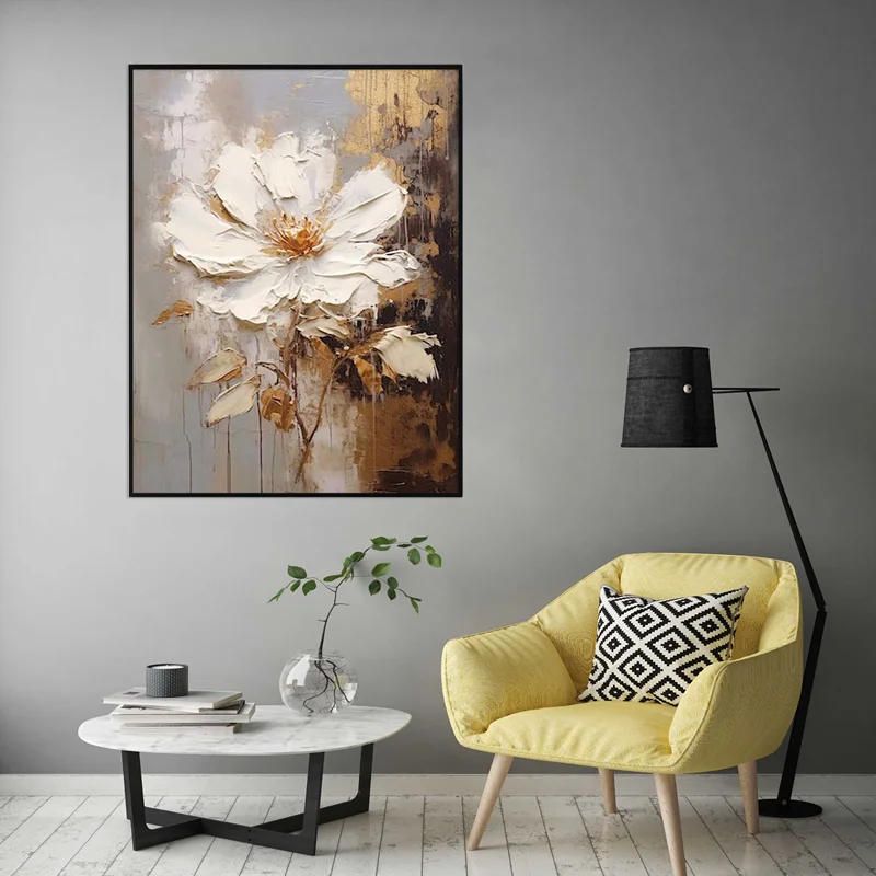 تابلو طرح گل مدرن