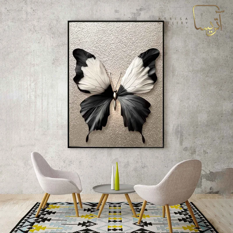 تابلو طرح پروانه مدرن
