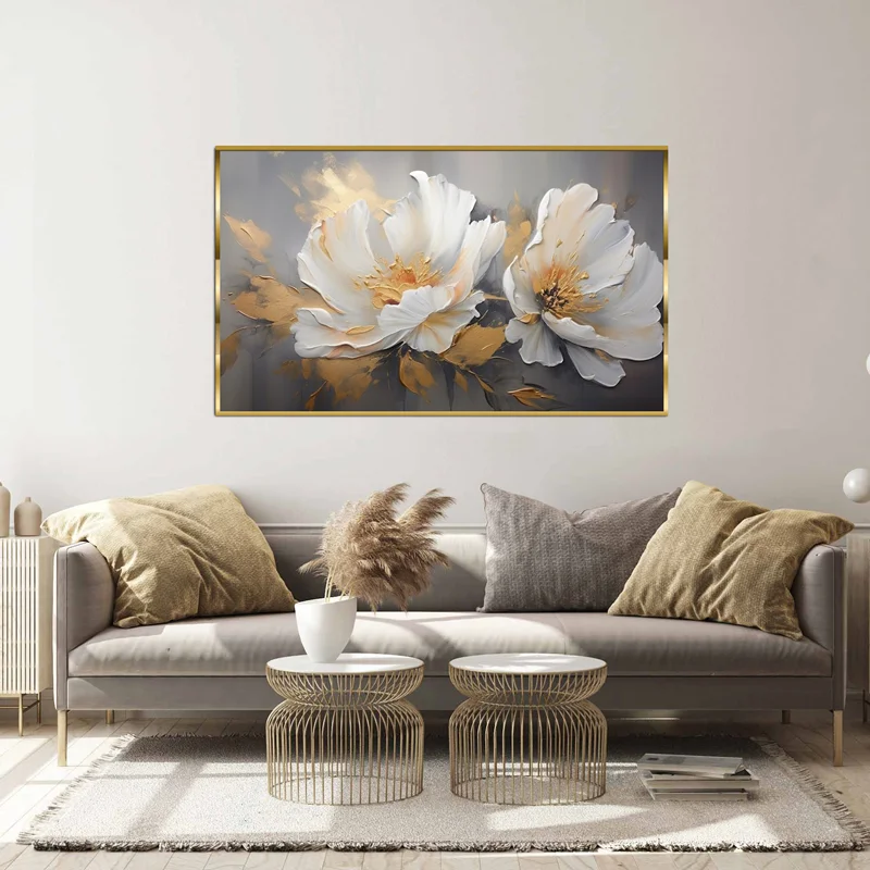 تابلو طرح گل مدرن