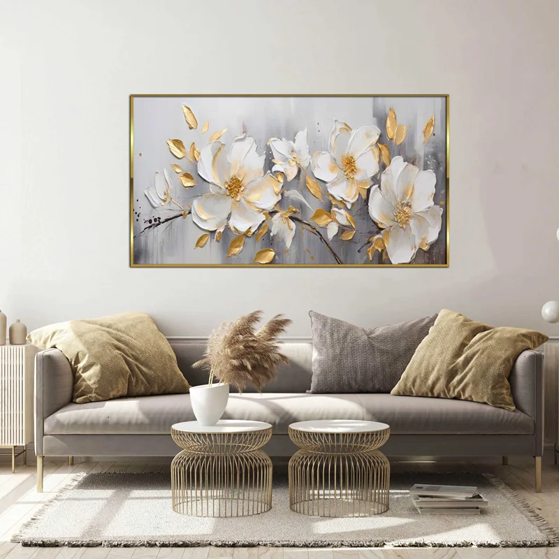 تابلو طرح گل مدرن