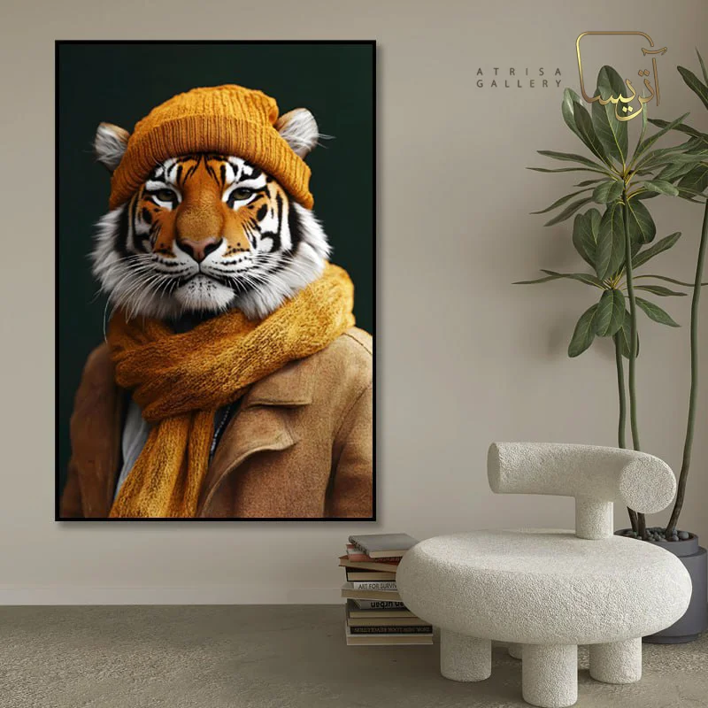 تابلو طرح ببر مدرن