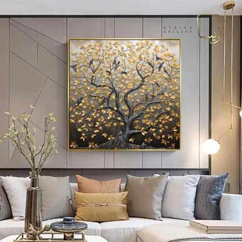 تابلو طرح درخت مدرن