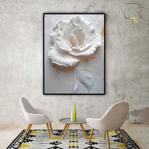 تابلو طرح گل مدرن