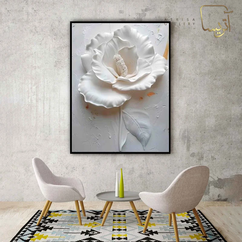 تابلو طرح گل مدرن