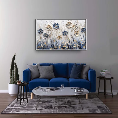 تابلو طرح گل مدرن