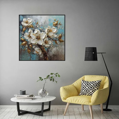 تابلو طرح گل مدرن