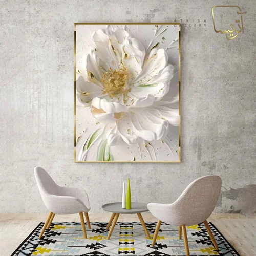 تابلو طرح گل مدرن