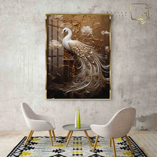 تابلو طرح طاووس مدرن