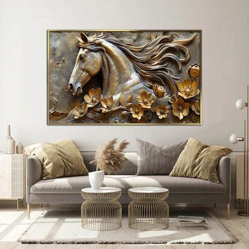 تابلو دکوراتیو طرح اسب مدرن