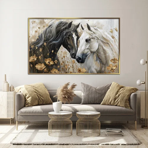 تابلو طرح اسب مدرن