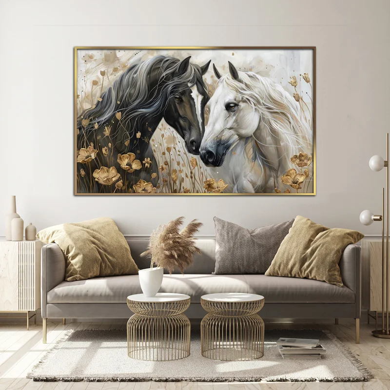 تابلو طرح اسب مدرن
