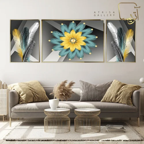 تابلو طرح پر مدرن