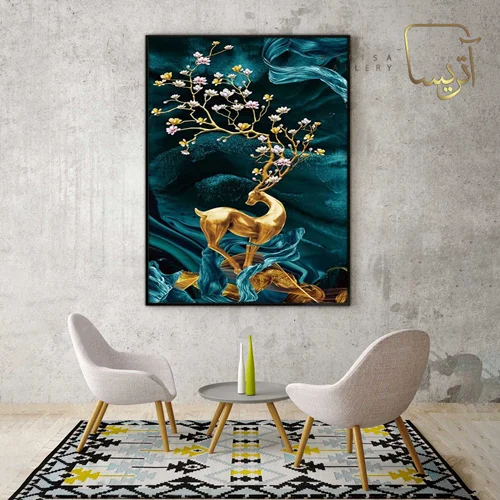 تابلو طرح گوزن مدرن